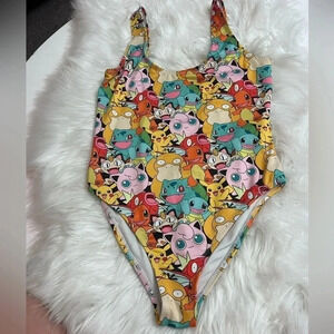 POKEMON ONE PIECE BODYSUIT SWIMSUIT LOW BACK S
